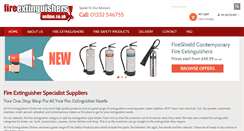 Desktop Screenshot of fireextinguishersonline.co.uk